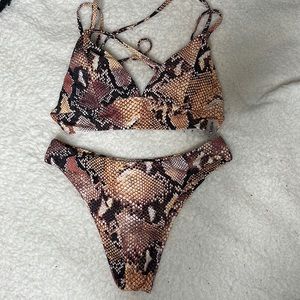 Snakeskin Bikini🤎